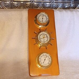Vintage weather station by Sunbeam,  barometer, thermometer, humidity